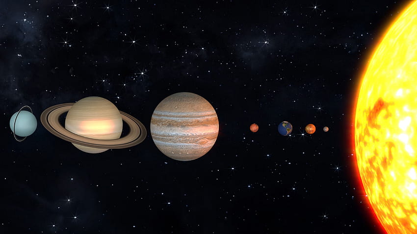 Kosmischer Galaxie-Planeten-Hintergrund für, Sonnenstern HD-Hintergrundbild