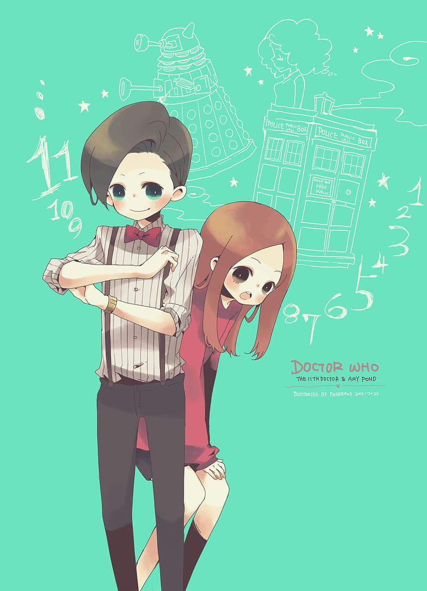 The Eleventh Doctor and Amy Pond, anime style. Doctor who, Doctor HD phone  wallpaper | Pxfuel