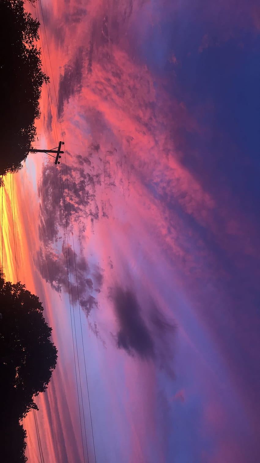 Rebeca, cielo, nube, rosado Tapeta na telefon HD
