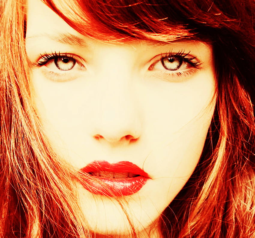 Redhead, girl, model, female HD wallpaper