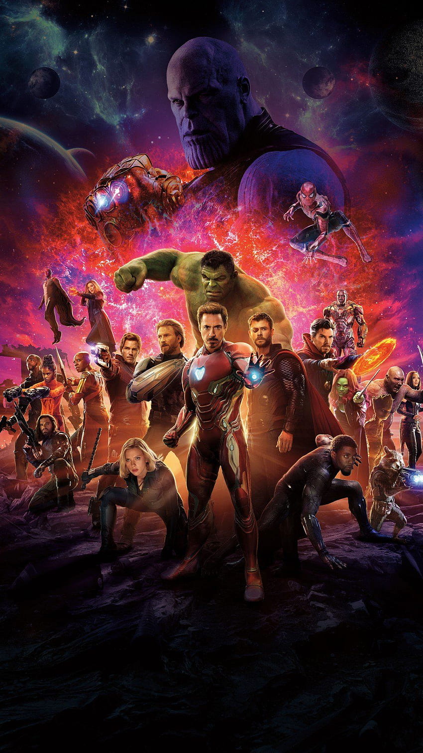 Hulk & Black Panther In Avengers Endgame 4K Mobile Wallpaper