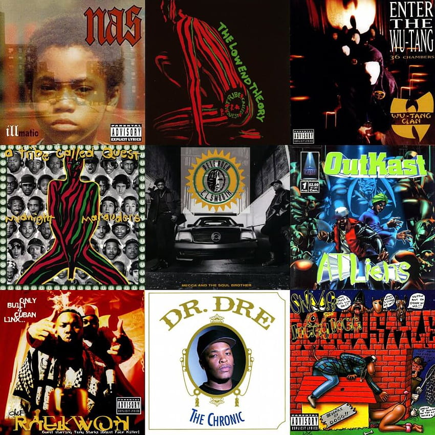 Greatest Hip Hop Albums Nineties - Hip Hop Classic Album Covers - HD phone wallpaper