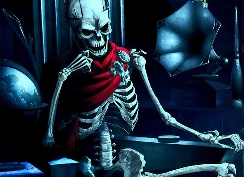 Готин скелет HD тапет