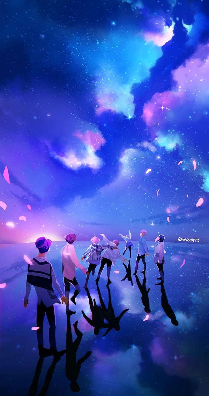 BTS Cute Anime, BTS Members Cartoon HD phone wallpaper | Pxfuel