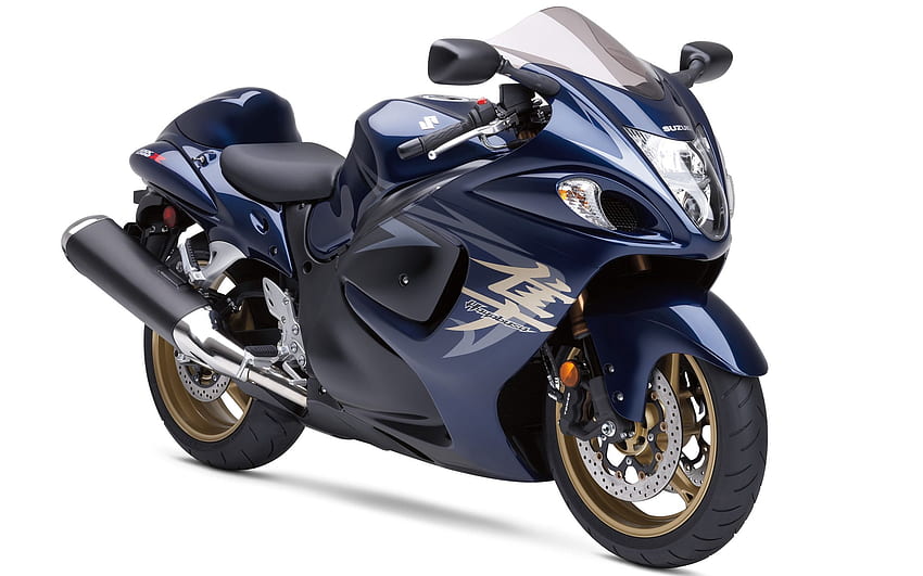 Vélo Hayabusa Suzuki Bleu dans, Moto Hayabusa Fond d'écran HD