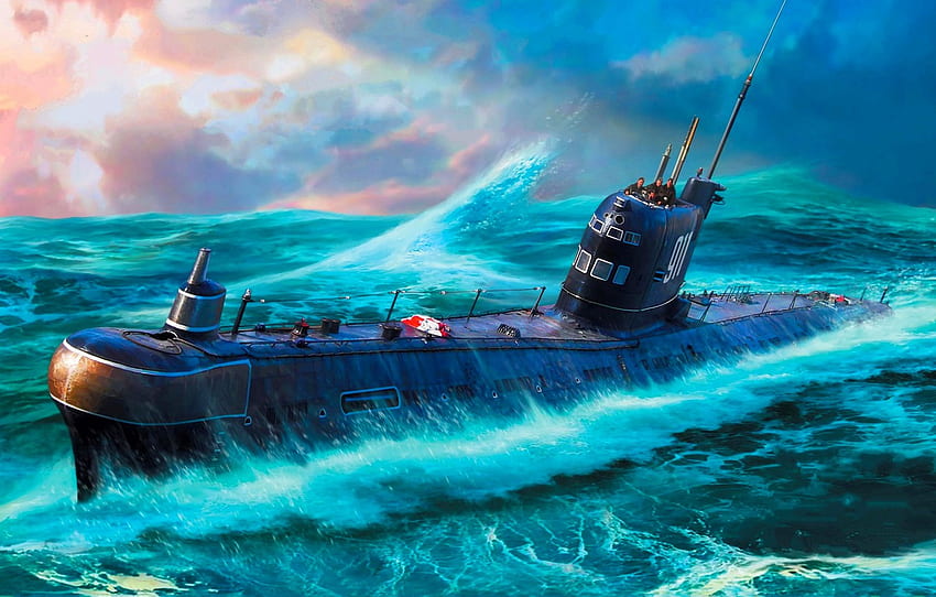 Wave, URSS, Submarino, LA ARMADA SOVIÉTICA, Diesel Electric, проекта 641, Б 36 For , Section оружие, Nuclear Submarine fondo de pantalla