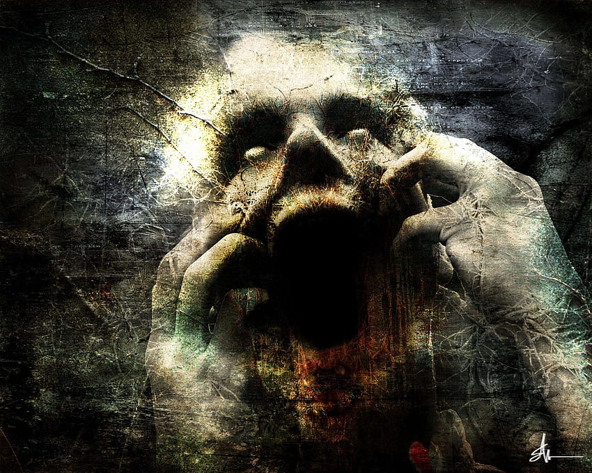 Dark Gothic Creepy, Scary Cross HD wallpaper