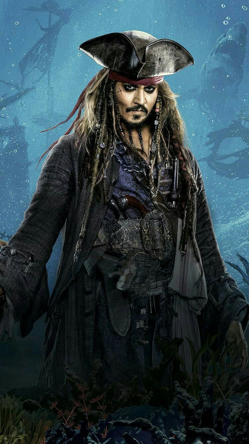 Johnny Depp❤❤❤Kapitan Jack Sparrow, Śmieszny Kapitan Jack Sparrow Tapeta na telefon HD