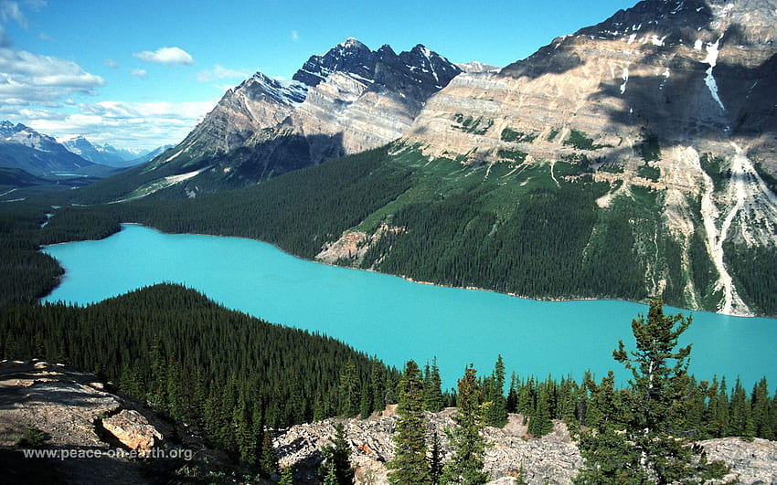 Alaska, landscape, lake, wonder, background HD wallpaper