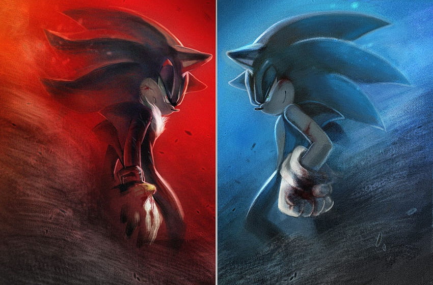Shadow And Sonic - Demon Shadow The Hedgehog - - teahub.io, Shadow and Tails fondo de pantalla
