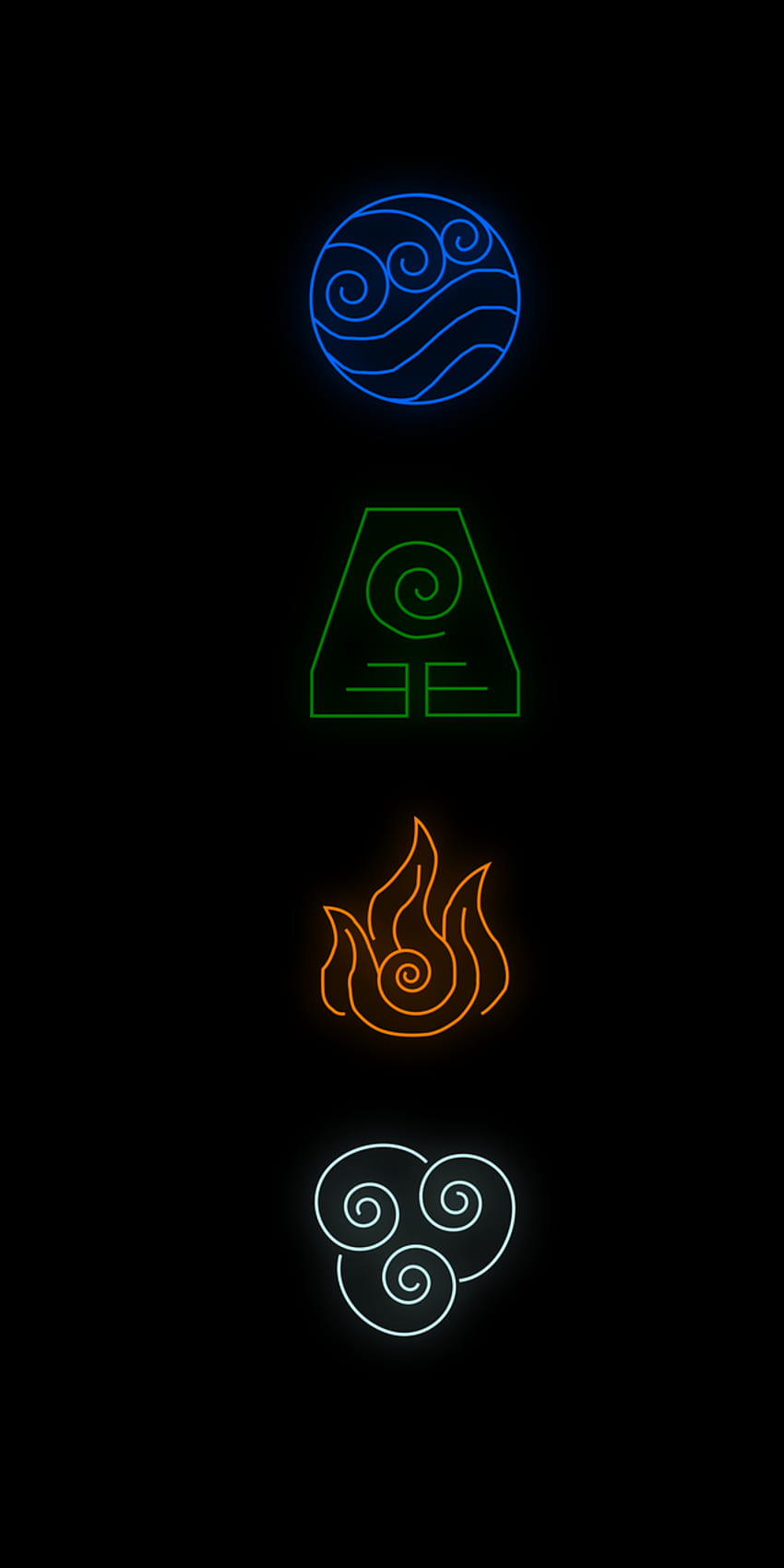 Avatar Screensaver Pengendali Udara Terakhir, Simbol Elemen Udara wallpaper ponsel HD