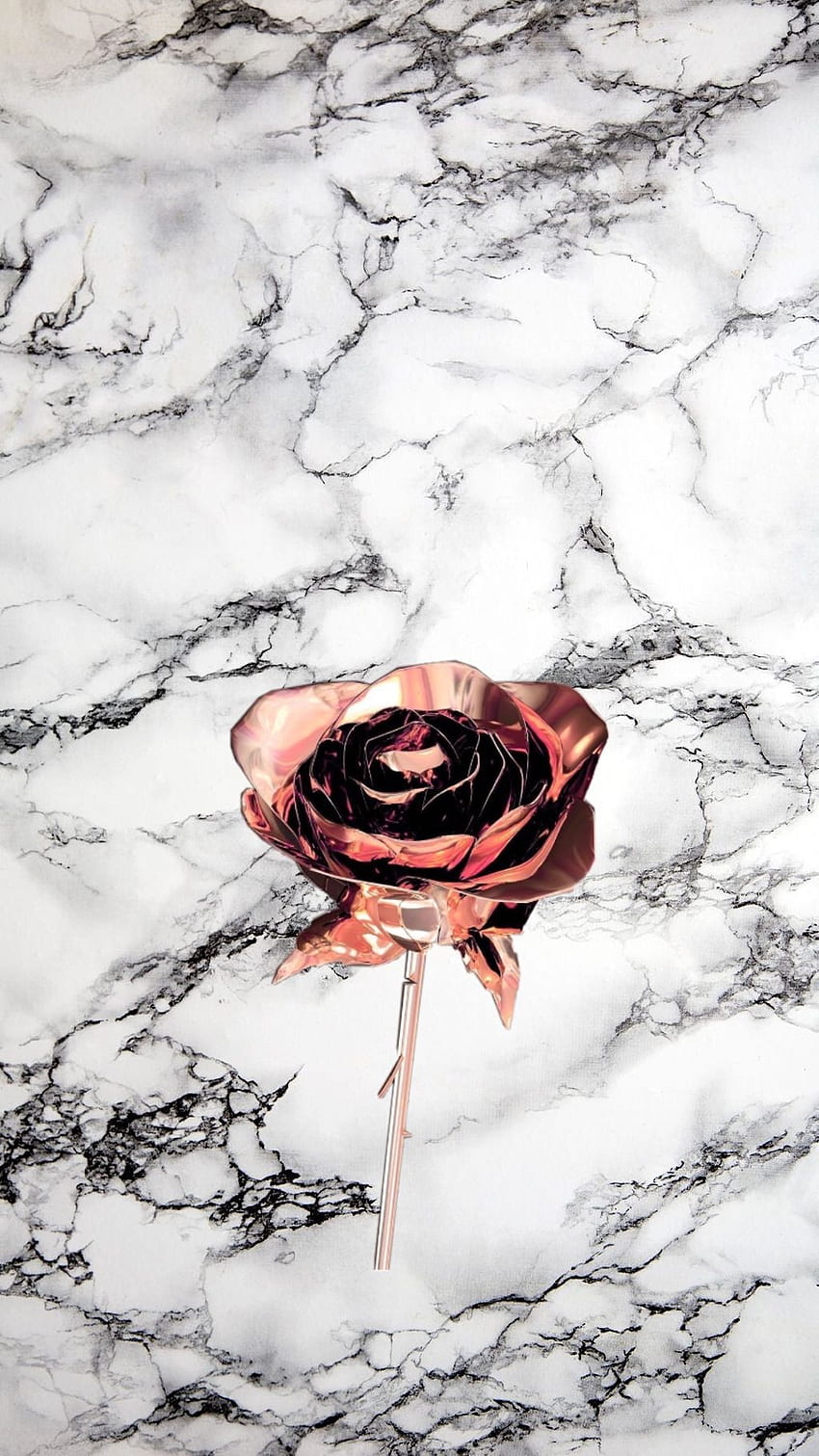 marble rose rosegold aesthetic art rebekka_ai, Girl Rose Gold HD phone wallpaper