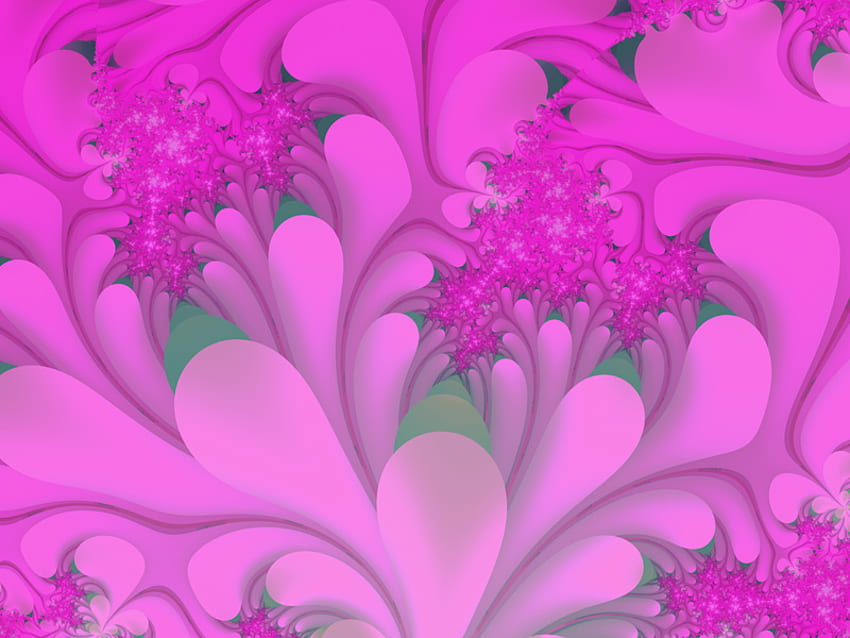 pink leaves .jpg, pink, leaves, swirly HD wallpaper