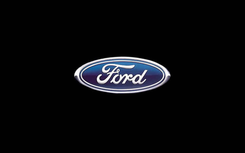 Cooles Ford-Logo, Ford-Schwarz HD-Hintergrundbild