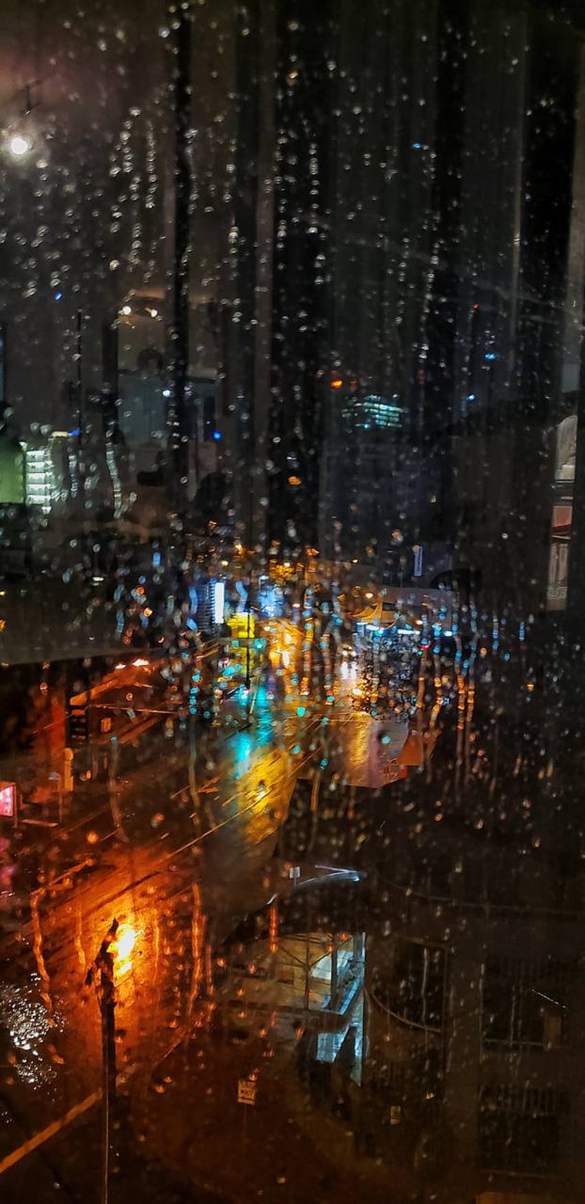 Rainy Night, Dark Rainy Night HD phone wallpaper