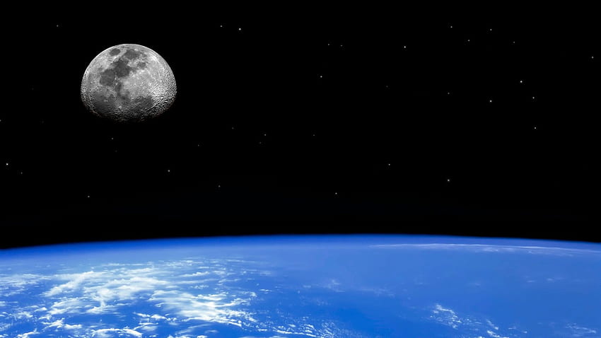 地球 月と地球、地球の美学 高画質の壁紙