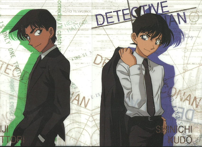 Shinichi & Hattori, Hattori Heiji, Suit, Shinichi Kudo, Detective Conan, Male วอลล์เปเปอร์ HD