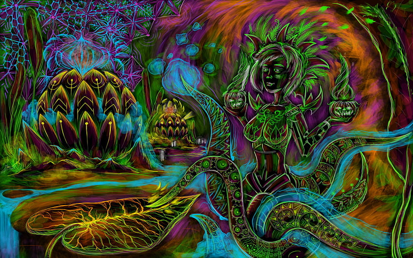 Infected Mushroom, Trippy House HD wallpaper