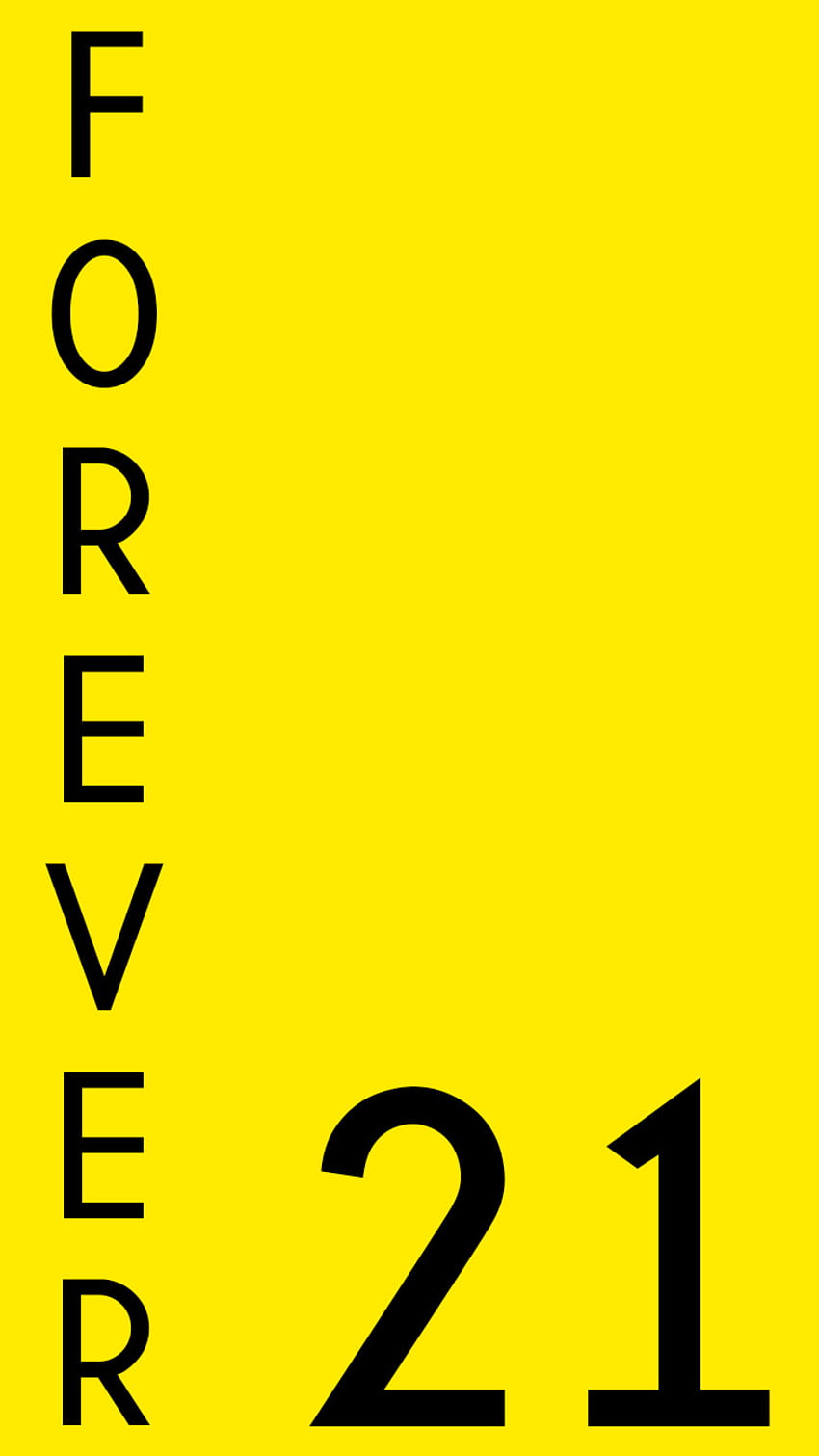 F21, forever 21, brands, californian, yellow, clothes HD phone wallpaper