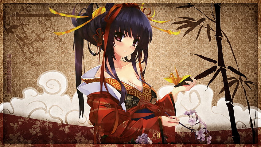 Seni, anime, asli, Jepang, pakaian tradisional Wallpaper HD