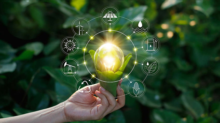 녹색 - 디지털 .teahub.io의 재생 가능 에너지, 지속 가능한 에너지 HD 월페이퍼