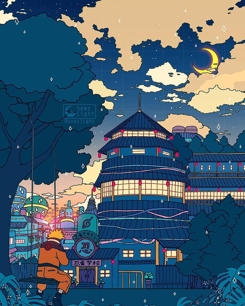 Digitale Kritzeleien von Seerlight. Digitale Kunst. ARTWOONZ. Naruto-Uzumaki, Lukisan-Jepang, Latar-Belakang-Animasi, Retro-Naruto HD-Handy-Hintergrundbild