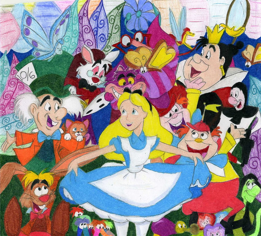 Alice in wonderland cartoon HD wallpapers | Pxfuel