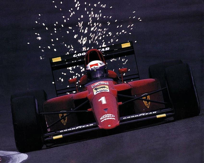 Alain Prost Ferrari 641 1990 Belgischer GP Spa Francorchamps HD-Hintergrundbild