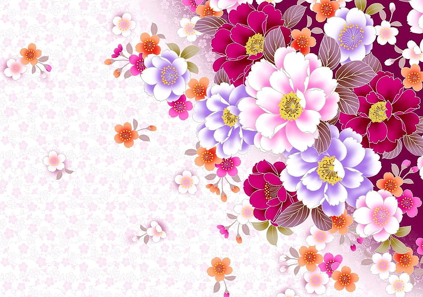 Floral Background. Floral, Flowery Hipster HD wallpaper