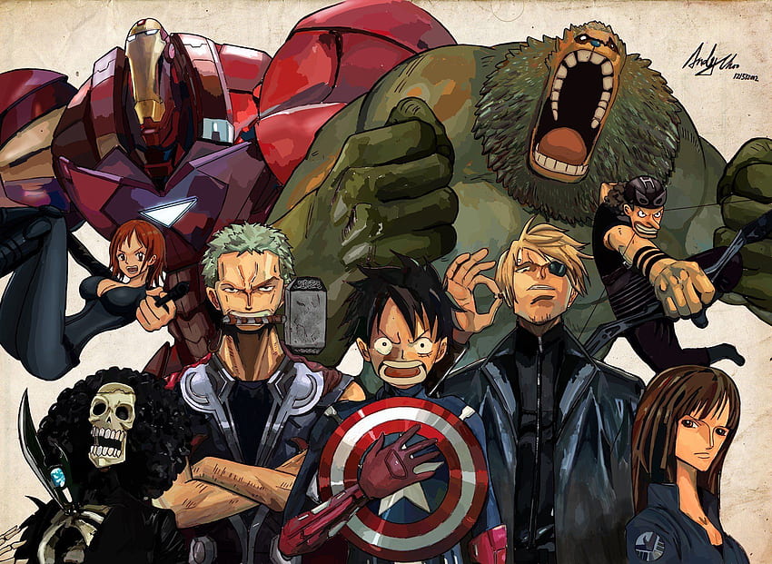 One Piece, Parody, Monkey D. Luffy, Sanji, Usopp, Tony Tony Chopper, Brook, Roronoa Zoro, Nami / และพื้นหลังมือถือ วอลล์เปเปอร์ HD