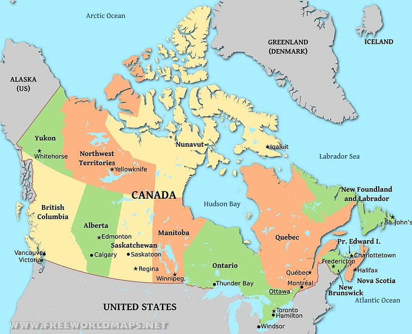 Canada Map HD wallpaper