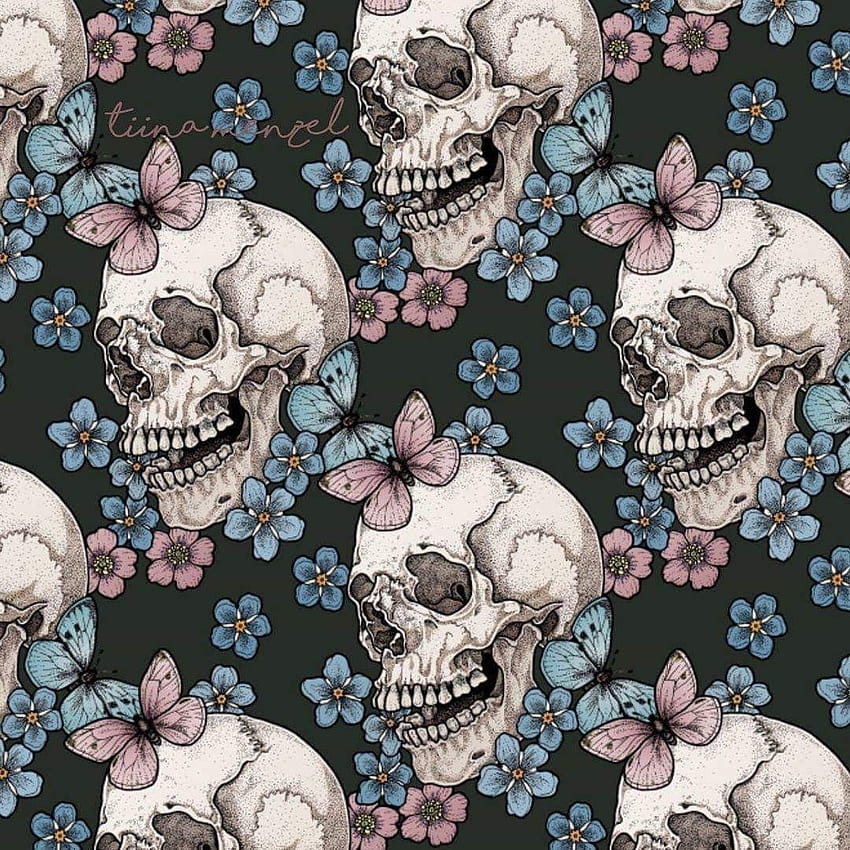 uploaded by Sou. Find and videos about flower and skull on We Heart It - the app to get lost in what you love. Skull , Skull art, Skull, Flower Skull HD phone wallpaper