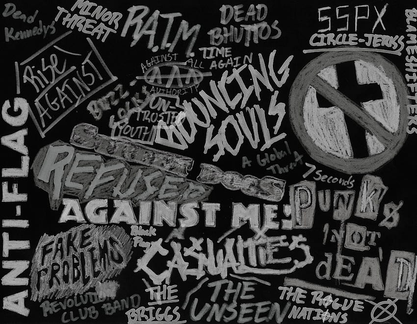 Punk Rock, Black Punk HD wallpaper