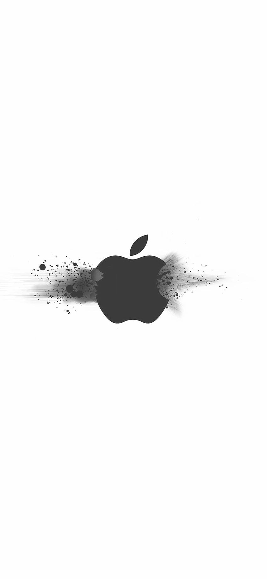 iPhone11 . apple logo ihate white minimal illustration art HD phone wallpaper