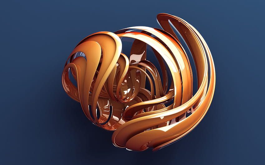 Abstract 3D Art, Object HD wallpaper