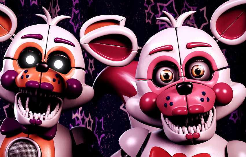 Animals, The Game, Doll, Pair, Toothy - Funtime Foxy And Lolbit, Cute Lolbit HD wallpaper