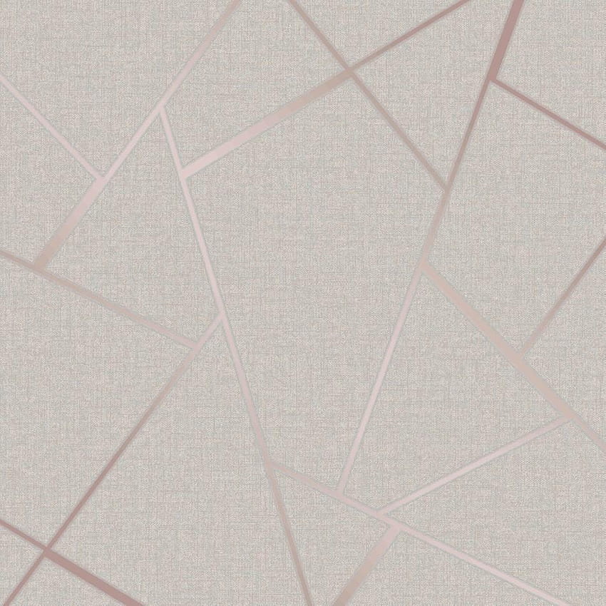 Quartz Fractal Stone / Rose Gold Geometric HD phone wallpaper