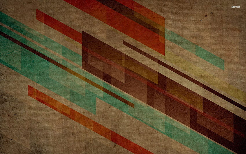 茶色の抽象、抽象的な長方形 高画質の壁紙