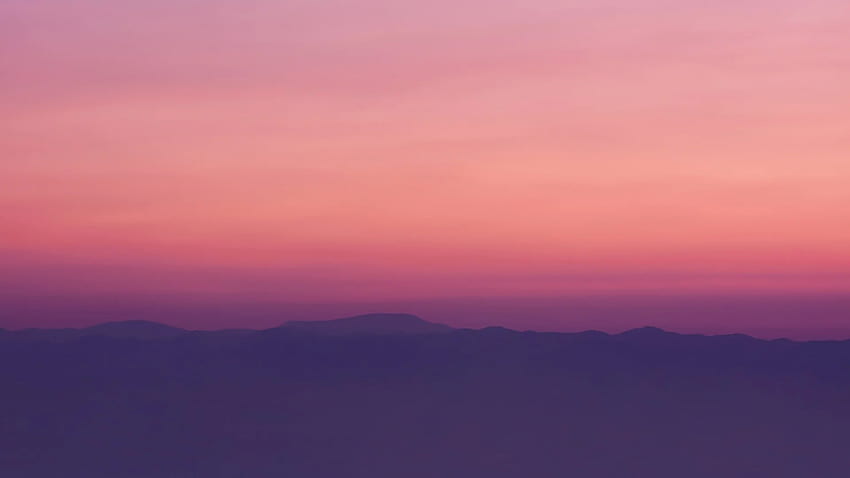 Cartoon-Sonnenuntergang-Himmelshintergrund, Cartoon-Sonnenuntergang-Ästhetik HD-Hintergrundbild