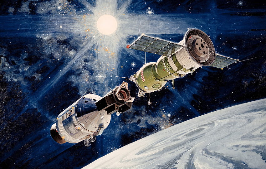 宇宙での握手, 実験飛行, ソユーズ 19 号, ソユーズ アポロ, アポロ ソユーズ, アポロ フォー , セクション космос 高画質の壁紙