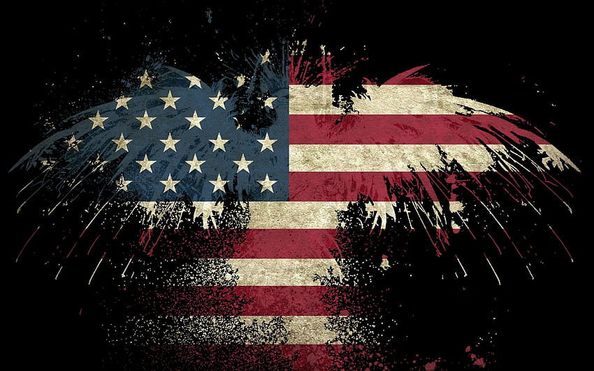Tło Stany Zjednoczone Orzeł Flaga, Instagram, Amerykańska Flaga Fajne Tapeta HD