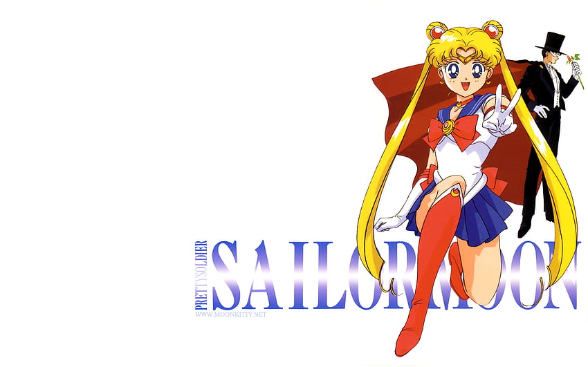 Sailor Moon and Tuxedo Kamen, tuxedo kamen, аниме, смокинг маска, sailor moon HD тапет