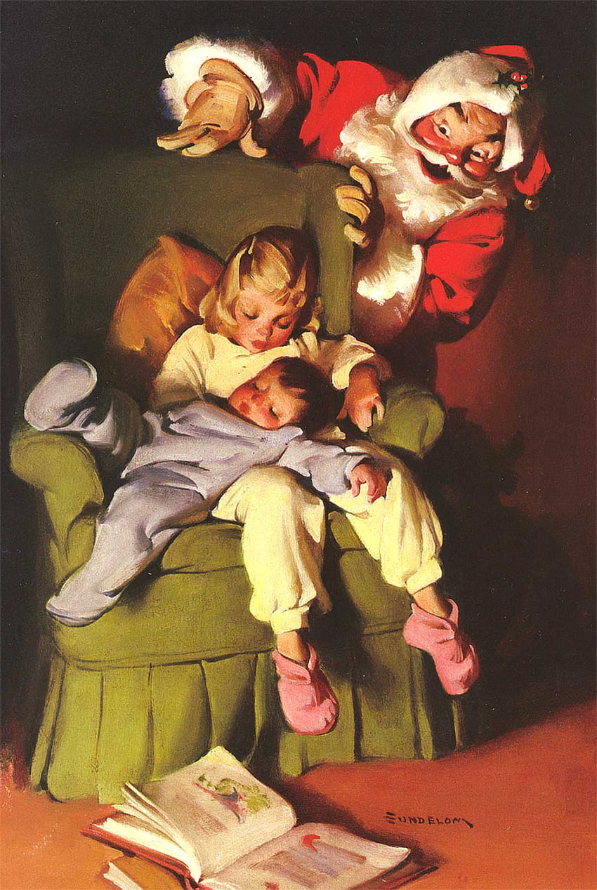 Invierno de Norman Rockwell. Norman Rockwell Navidad fondo de pantalla del teléfono