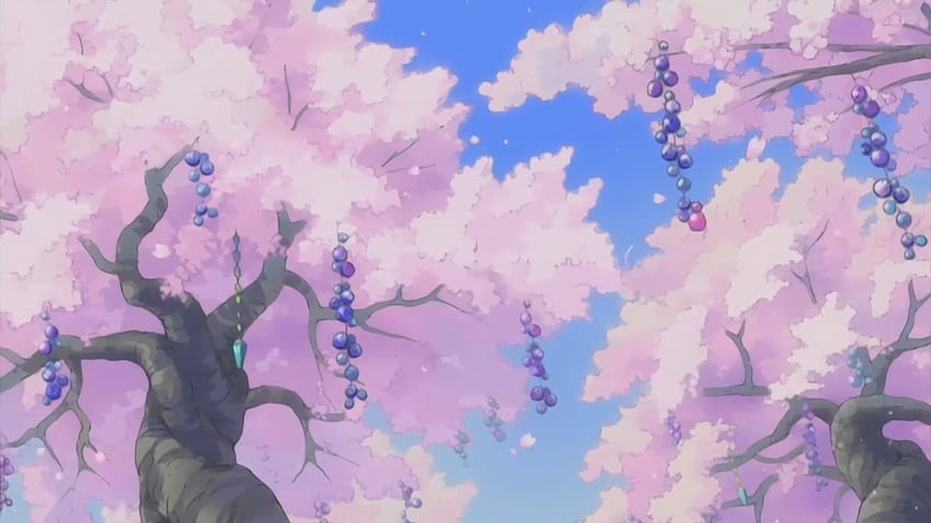 Anime Scenery, Pink Anime HD wallpaper