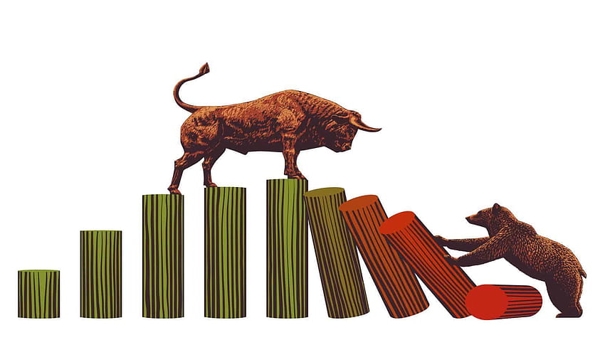 Apakah menyebut puncak pasar saham tidak mungkin?, Bull Bear Wallpaper HD