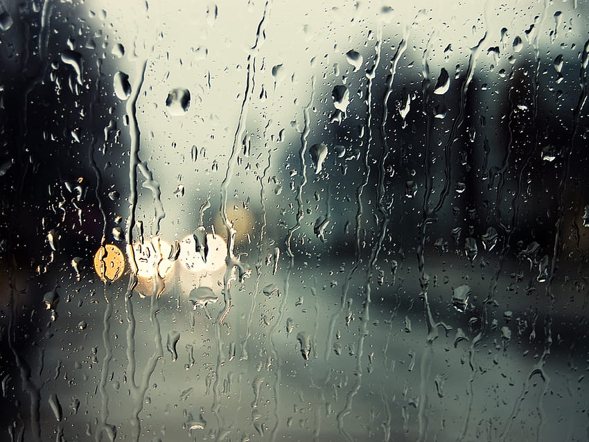 air hujan basah tetesan air kondensasi hujan pada kaca – Air Alam Wallpaper HD