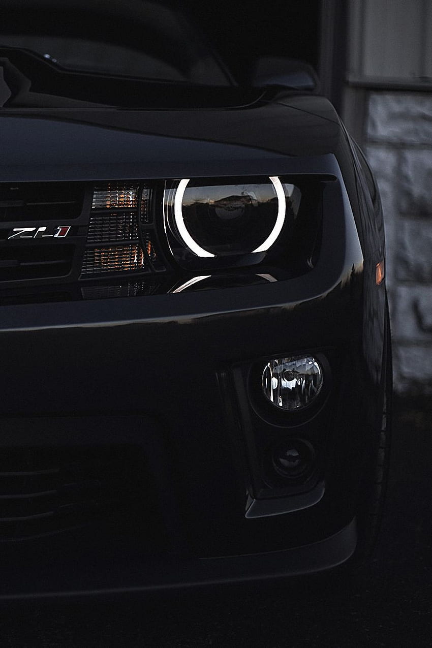 Chevy Camaro Mobile, schwarzer Chevy HD-Handy-Hintergrundbild