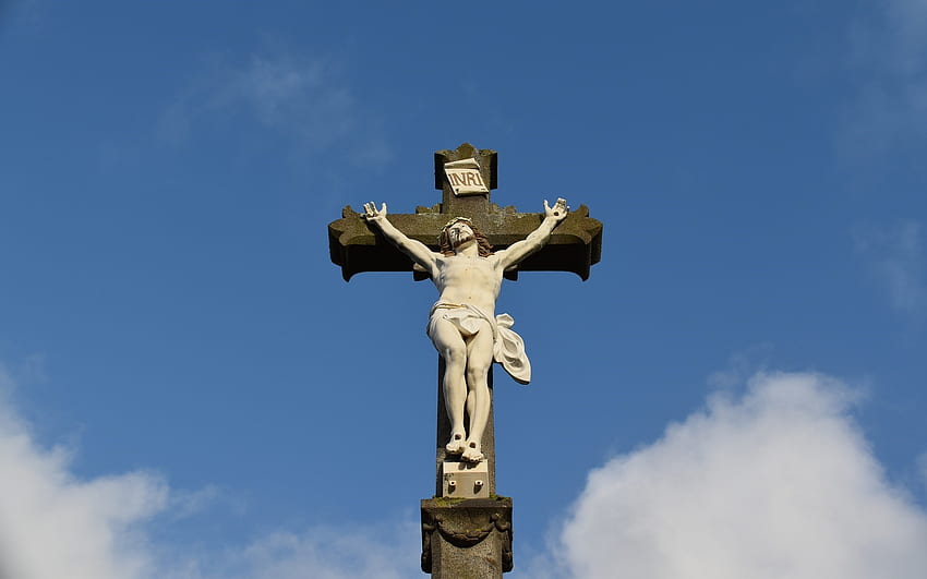 Crucifix, sky, Jesus, cross HD wallpaper