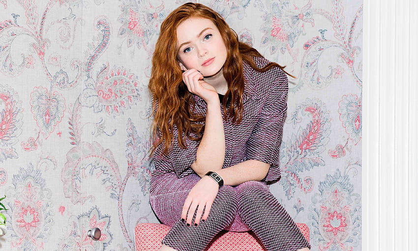 Pretty, redhead, Sadie Sink, 2019 HD wallpaper