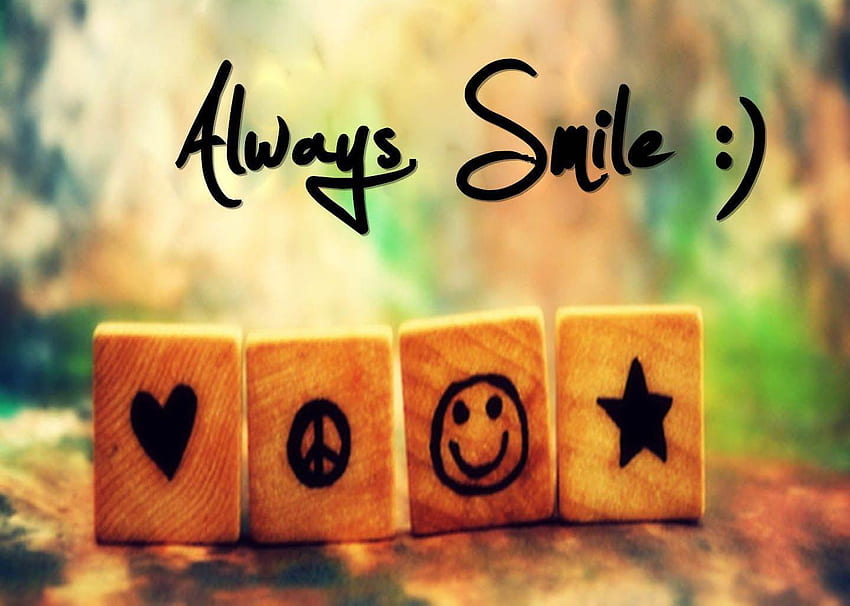 Just Smile, Smile Quotes HD wallpaper